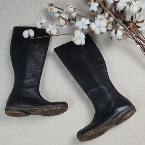 John Fluevog Black Over the Knee Boots